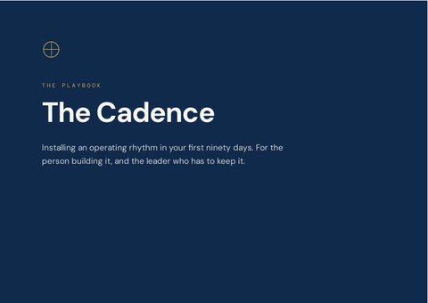 Cover of The Cadence
