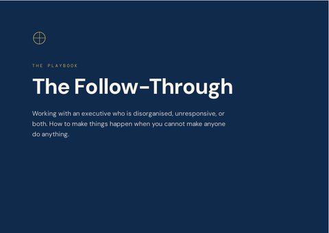 Cover of The Follow-Through